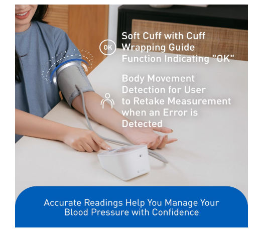 Omron HEM 7120 Fully Automatic Digital Blood Pressure Monitor With Intellisense Technology For Most Accurate Measurement - Arm Circumference (22-32Cm) - Image 4