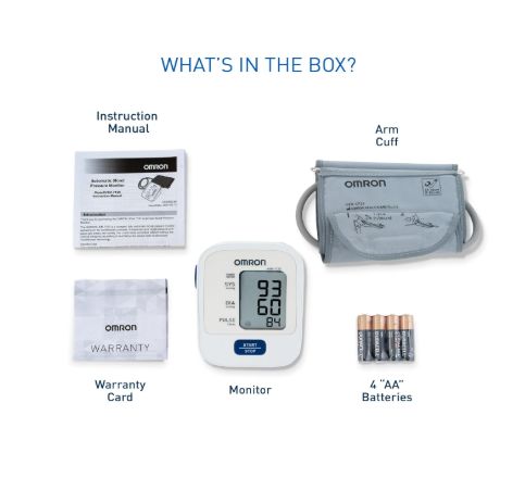 Omron HEM 7120 Fully Automatic Digital Blood Pressure Monitor With Intellisense Technology For Most Accurate Measurement - Arm Circumference (22-32Cm) - Image 2